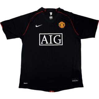 Thailandia Maglia Manchester United Terza Retro 2007 2008 Nero