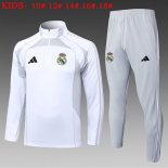 Bambino Felpa Allenamento Real Madrid 2025/2026 Bianco 6