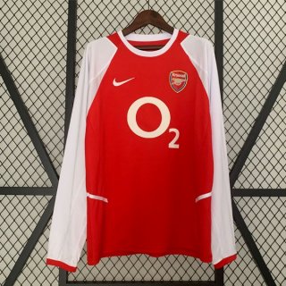 Thailandia Maglia Arsenal Prima ML Retro 2002 2004 Thailandia Maglia Arsenal Prima ML Retro 2002 2004