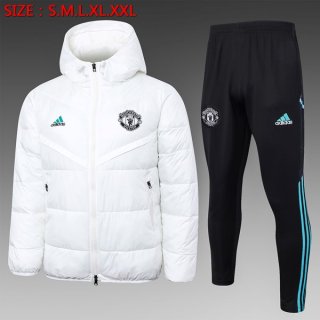 Piumino Manchester United Set Completo 2024/2025 Bianco Piumino Manchester United Set Completo 2024/2025 Bianco