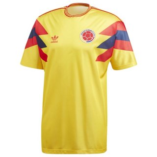 Thailandia Maglia Columbia Prima Retro 1990 Giallo