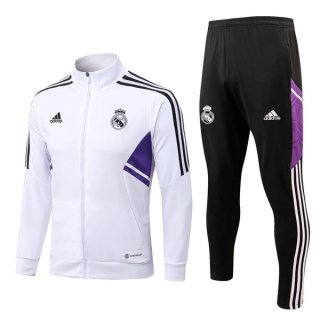 Giacca Real Madrid 2023 Bianco Nero Giacca Real Madrid 2023 Bianco Nero