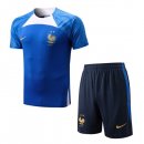 Maglia Formazione Francia Set Completo 2022-2023 Blu 2