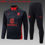 Bambino Felpa Allenamento AC Milan 2026/2027 Nero Bambino Felpa Allenamento AC Milan 2026/2027 Nero