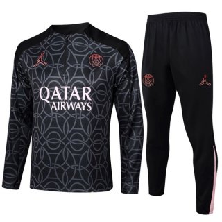 Felpa Allenamento PSG 2024/2025 Nero Grigio Felpa Allenamento PSG 2024/2025 Nero Grigio