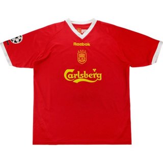 Thailandia Maglia Liverpool Prima Retro 2001 2003 Rosso Thailandia Maglia Liverpool Prima Retro 2001 2003 Rosso