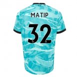 Maglia Liverpool NO.32 Matip Seconda 2020/2021 Blu