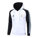 Top Felpa Cappuccioa Argentina 2022/2023 Bianco Nero Top Felpa Cappuccioa Argentina 2022/2023 Bianco Nero
