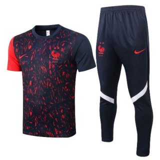 Maglia Formazione Francia Set Completo 2020 Rosso Blu Maglia Formazione Francia Set Completo 2020 Rosso Blu