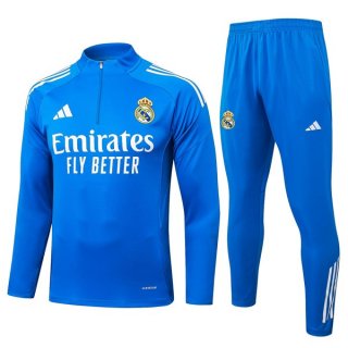 Felpa Allenamento Real Madrid 2025/2026 Blu 5 Felpa Allenamento Real Madrid 2025/2026 Blu 5