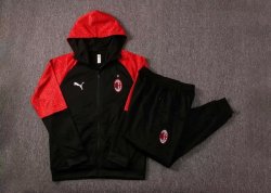 Felpa Cappuccio AC Milan 2021/2022 Rosso Nero