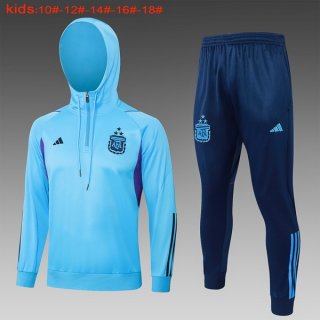 Bambino Felpa Cappuccio Argentina 2024 Blu Bambino Felpa Cappuccio Argentina 2024 Blu