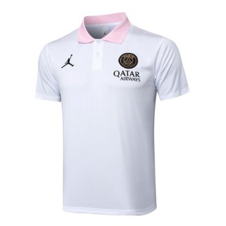 Polo PSG 2025/2026 Bianco Rosa