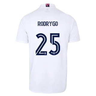 Maglia Real Madrid Prima NO.25 Rodrygo 2020/2021 Bianco Maglia Real Madrid Prima NO.25 Rodrygo 2020/2021 Bianco
