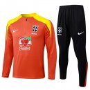 Felpa Allenamento Brasile 2026/2027 Arancione Felpa Allenamento Brasile 2026/2027 Arancione