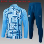 Bambino Felpa Allenamento Marseille 2025/2026 Blu 5