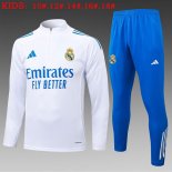 Bambino Felpa Allenamento Real Madrid 2025/2026 Bianco 5