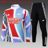 Bambino Felpa Allenamento Arsenal 2025/2026 Bianco Rosso