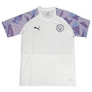 Maglia Formazione Manchester City 2020/2021 Bianco Porpora Maglia Formazione Manchester City 2020/2021 Bianco Porpora
