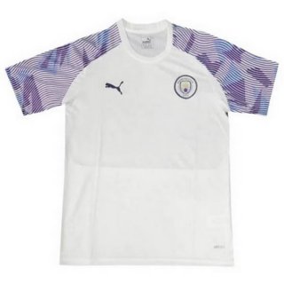 Maglia Formazione Manchester City 2020/2021 Bianco Porpora