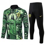 Felpa Allenamento Brasile 2025/2026 Verde