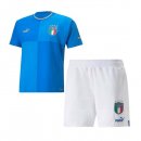 Maglia Italia Prima Bambino 2022 Blu