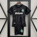 Maglia Sporting Lisbon Portiere Bambino 2025/2026 Nero
