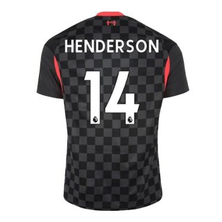 Maglia Liverpool NO.14 Henderson Terza 2020/2021 Nero Maglia Liverpool NO.14 Henderson Terza 2020/2021 Nero