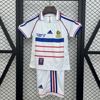 Maglia Francia Seconda Bambino Retro 1998 Maglia Francia Seconda Bambino Retro 1998