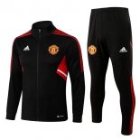 Giacca Manchester United 2023 Nero Rosso