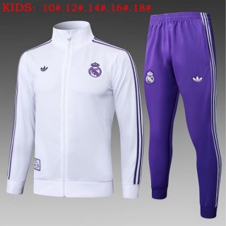 Bambino Giacca Real Madrid 2025/2026 Bianco 7 Bambino Giacca Real Madrid 2025/2026 Bianco 7