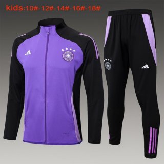 Bambino Giacca Germania 2024/2025 Porpora Nero 3 Bambino Giacca Germania 2024/2025 Porpora Nero 3