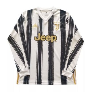 Thailandia Maglia Juventus Prima ML 2020/2021 Bianco Nero