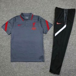 Polo Liverpool Set Completo 2020/2021 Grigio Nero