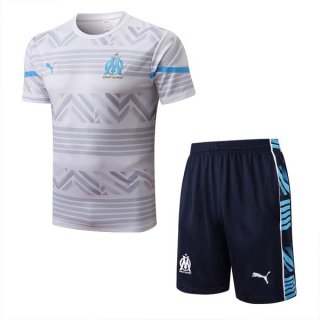 Maglia Formazione Marseille Set Completo 2022-2023 Bianco