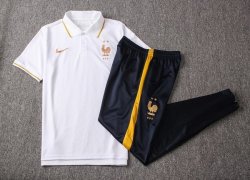 Polo Francia Set Completo 2019 Bianco Blu