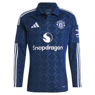 Thailandia Maglia Manchester United Seconda ML 2024/2025 Thailandia Maglia Manchester United Seconda ML 2024/2025