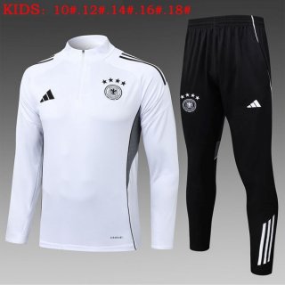 Bambino Felpa Allenamento Germania 2026/2027 Bianco