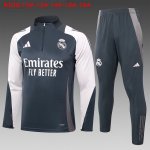 Bambino Felpa Allenamento Real Madrid 2024/2025 Grigio Bambino Felpa Allenamento Real Madrid 2024/2025 Grigio