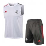 Maglia Real Madrid Senza Maniche Set Completo 2022 Bianco