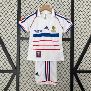 Maglia Francia Seconda Bambino Retro 1998 Maglia Francia Seconda Bambino Retro 1998