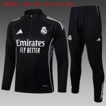 Bambino Felpa Allenamento Real Madrid 2025/2026 Nero 6