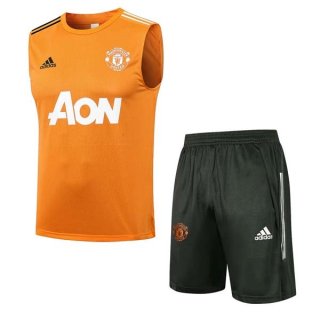 Maglia Manchester United Senza Maniche Set Completo 2022 Arancione Maglia Manchester United Senza Maniche Set Completo 2022 Arancione