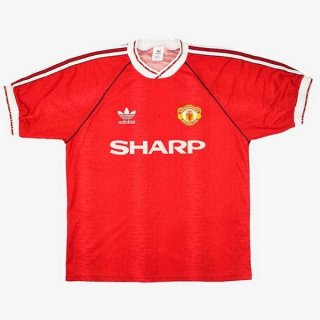 Thailandia Maglia Manchester United Prima Retro 1990 1992 Rosso Thailandia Maglia Manchester United Prima Retro 1990 1992 Rosso
