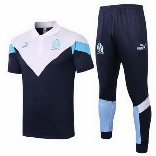 Polo Marseille Set Completo 2020/2021 Bianco Blu Polo Marseille Set Completo 2020/2021 Bianco Blu