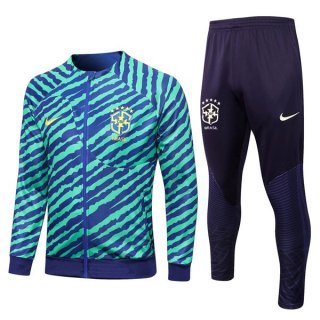 Giacca Brasile 2022/2023 Verde Blu Giacca Brasile 2022/2023 Verde Blu