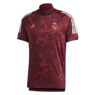 Maglia Formazione Real Madrid 2020/2021 Borgogna Maglia Formazione Real Madrid 2020/2021 Borgogna