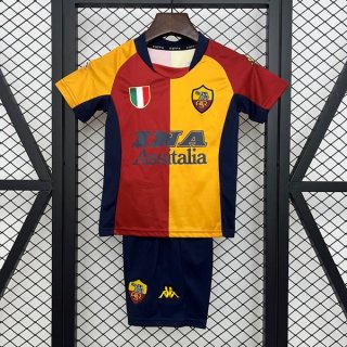 Maglia Roma Prima Bambino Retro 2001-2002 Maglia Roma Prima Bambino Retro 2001-2002