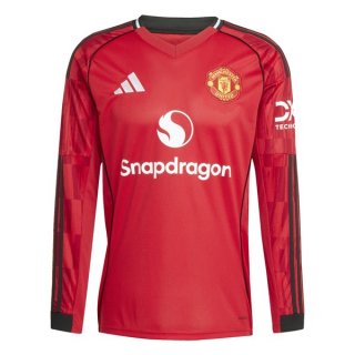 Thailandia Maglia Manchester United Prima ML 2025/2026 Thailandia Maglia Manchester United Prima ML 2025/2026