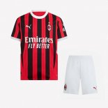 Maglia AC Milan Prima Bambino 2024/2025 Bianco